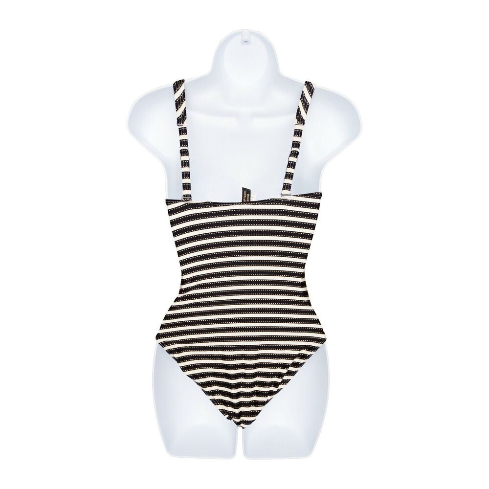 Nip Tuck Stripe Joanne Twist Front One Piece Swim… - image 2
